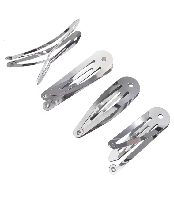 50PCS 20PCS Metal Hair Clips Snap 4cm 5cm Alligator Hairpins Base with Hole for DIY Hair Jewelry Making Bow Hairgrip Setting