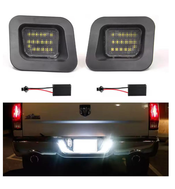 For Dodge Ram 1500 2500 3500 2002-2018 LED License Plate Light Lamp Assembly