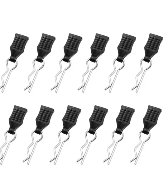 SCY 16101 16102 MJX 16208 16209 16210 M001 HBX 16889 12pcs Body Shell Clip Pin with Fixing Mount 1/16 RC Car Parts Accessories
