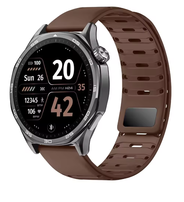 22mm Sport Silicone Strap for Huawei Watch 5/4 GT5-4-5Pro 46mm Amazfit Bip6/Balance 2 Magnetic Band Xiaomi Watch S4-3-2 Bracelet