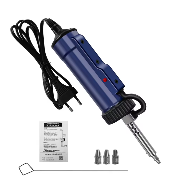 220V 110V Electric Desoldering Pump Suction Tin Vacuum Removal Tool Removal Hand Welding Tools Solder Iron Desolder Gun