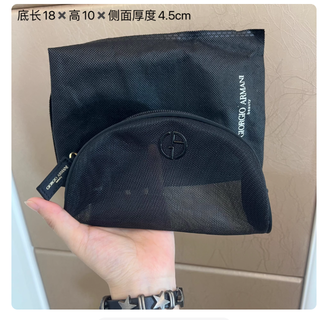 Worth buying! American designer canvas clutch bag with zipper, portable and easy to organize.