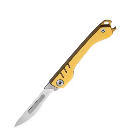 Stainless Steel Scalpel Replaceable Blades Folding Knife Multifunctional Bottle Opener Outdoor Survival Camping EDC Tool