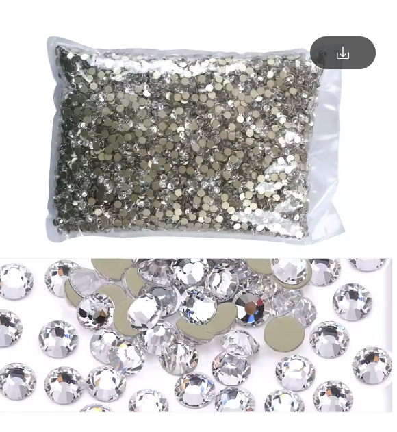 Wholesale 1440-14400PCS/PACKS SS3-SS50 Crystal AB 3D Nail Art Decoration Rhinestones Glue on Flatback Clothing DIY Rhinestone