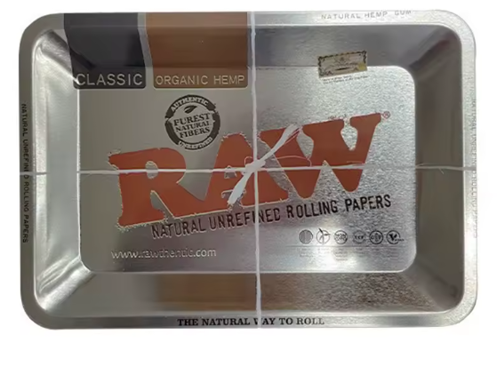 7x5" Metal Tinplate Tray Ashtray Plate Smoke Accessory Container Smoking Accessories Storage Trays Various Patterns 18x12.5cm