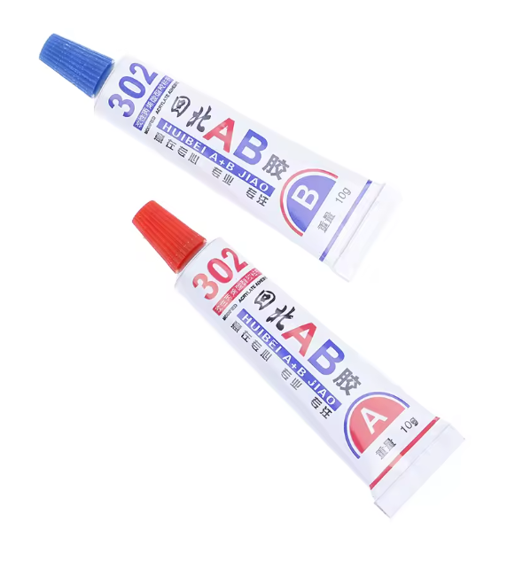 Liquid AB Glue 302 Metal Wood Fabric Rubber Leather Plastic UV Adhesive Universal Cyanoacrylate Epoxy Glue Strong Super 2pcs