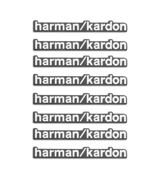 4pcs/8pcs high-quality Metal harman/kardon logo car Hi-Fi Speaker audio Speaker Badge stereo Emblem sticker Auto accessories