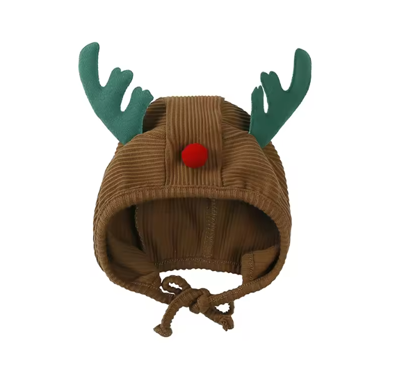 2025 Korean Style Infant Baby Boys Girls Clothes Suspender Pants Rudolph Hat 2pcs Sets Toddler Newborn Overalls Outfits