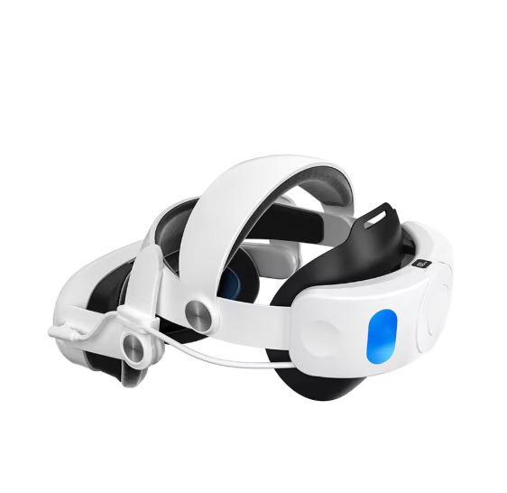Head Strap with Battery Pack 10000mAh Reduce Facial Stress Elite Strap Replacement Comfort VR Strap for Meta Quest 3S VR Headset