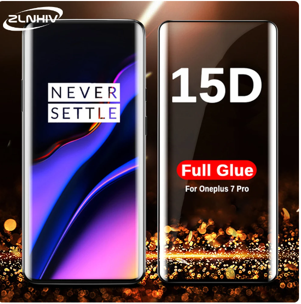 full cover for oneplus 7 7T pro tempered glass protective film for oneplus 6T phone screen protector smartphone on the HD glass