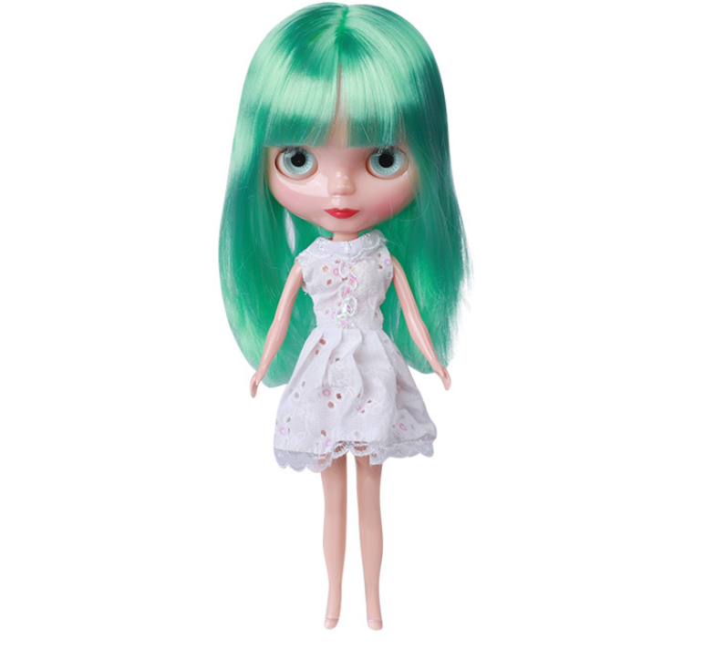 Little Barbie doll big-eyed girl doll modified body naked doll doll accessories bjd girl toy