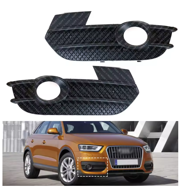 For Audi Q3 2012 2013-2015 EU Version Auto Front Left Right Bumper Fog Light Grille Cover Cap 8U0807681A 8U0807682A Car-styling