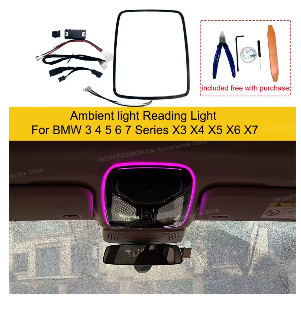 LED Skylight Reading ambient light For BMW 2 3 4 5 6GT 7 Series X3 X4 X5 X6 X7 G20 G30 G05 G06 G07 G01 G60 G70 Car Reading Light