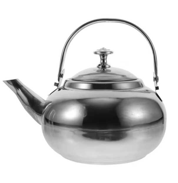 Pot Whistling Stovetop Tea Kettle Stainless Steel Teapot for Camping Coffee