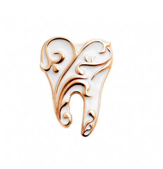 Exquisite Dental Brooch Dental Department Pin, Suitable for Doctors and Nurses Lapel Backpack Badge Pin Jewelry Gift Accessories