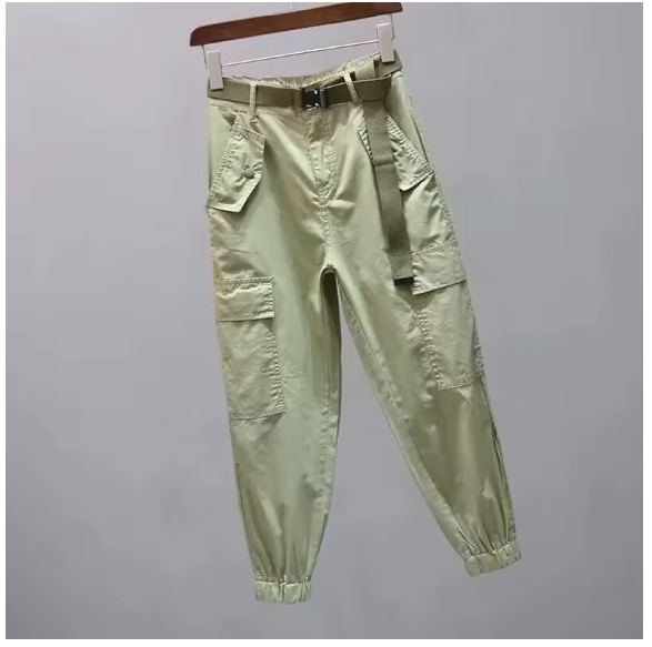Ladies Work Pants 2025 Spring Summer Temperament Versatile Women's Harlan Pants Versatile Appear Thin Loose Lady Trousers