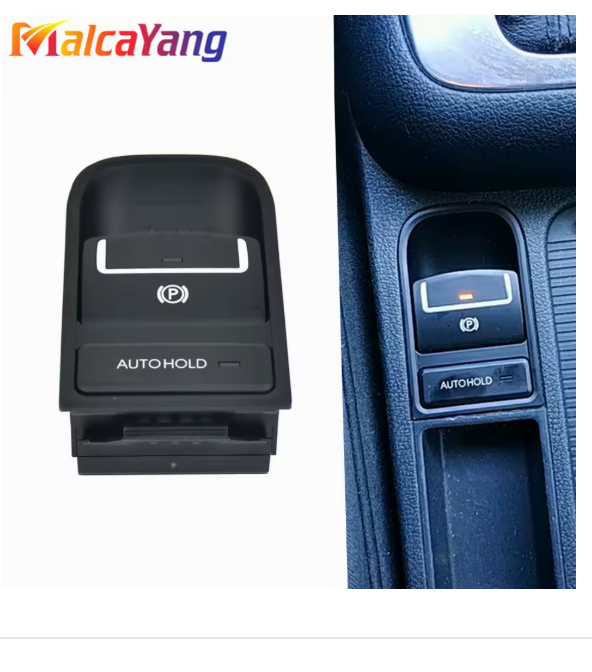 Car Handbrake For 07-16 Sharan Black/Beige Electronic Parking Brake Switch 5N0927225 XSJ 5N0927225A 5N0 927 225 A 5N0-927-225-A