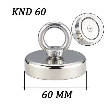 Super Strong Magnets Set Neodymium Magnet Hook Kit With Countersunk Hole Eyebolt Magnetic Hooks Salvage Fishing Magnet Searcher