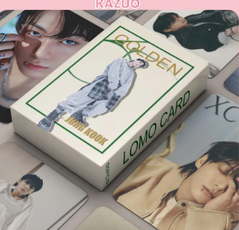 KAZUO 55 Pcs JK GOLDEN Album Lomo Card Kpop Photocards Postcards Series