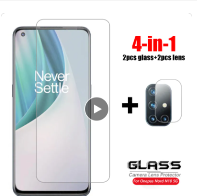 For Glass Oneplus Nord N10 5G Tempered Glass One Plus Nord N10 N100 CE 2 5G 9 9R 9RT 8T 10T ace pro Caerma Screen Protector Film