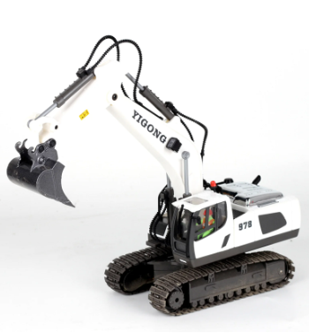 2.4GHz Remote Control Excavator Construction Toys 1/20 11CH RC Digger Tractor