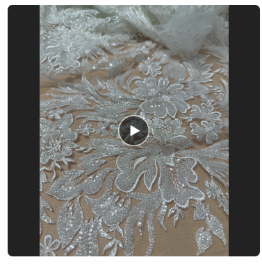 European Modern New Products Heavy beaded Embroidery Tulle Mesh Lace JIANXI.C-1308.5212 Evening Dress Fabric