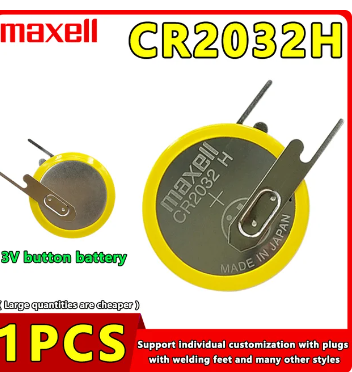 1PCS Maxell Brand New Original Japanese Button Battery CR2032H LIR2032 3V High Capacity Button Battery With Welding Legs