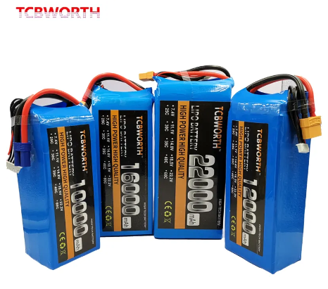 11.1V 14.8V 18.5V 22.2V RC LiPo Battery 2S 3S 4S 5S 6S 10000 12000 16000 22000mAh Batteries For RC Drone Quadrotor Airplane Car