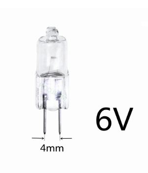 5PCS Microscope light bulb G4 6V 20W G4 6V 35W Instrument light G4 6V 10W 6V G4 15W G4 6V 30W G4 25W 6V G4 6V halogen bulb G4 6V