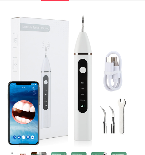 Ultrasonic Dental Scaler Electric Visual Teeth Cleaner Tooth Whitening Sonic Stone Plaque Scalers Tartar Stains Calculus Remover