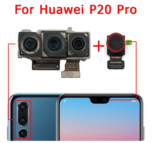 Original Rear Front Camera For Huawei P20 Lite Pro Small Selfie Back Facing Frontal Camera Module Flex Replacement Spare Parts