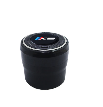 Car accessories ashtray Button open style LED Stainless steel plastic For x1 x2 x3 x4 x5 x6 x7 e70 f25 f15 g01 e71 f48 e84 e53