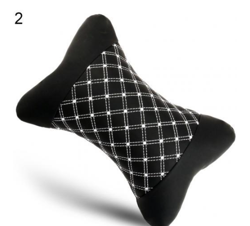 Comfortable Microfiber Faux Leather Seat Rest Cushion Headrest Neck Pillow Car Accessories
