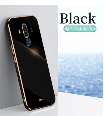 Luxury Square Plating Phone Case For Huawei Mate 10 Pro Mate10 Pro ShockProof Soft TPU Silicone Back Cover