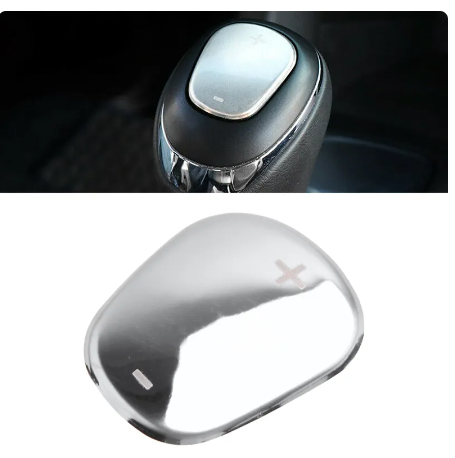 Silver Car Gear Shift Knob Top Cover Trim Sticker Fit For Chevrolet Equinox 2018 2019 2020 Stainless Steel