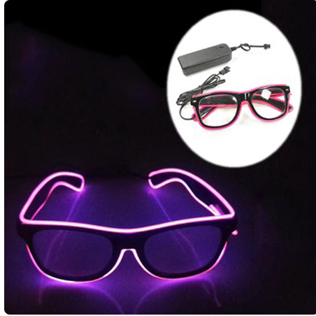 Hot Sale Luminous Neon Glasses With Lights LED Eyeglasses Bar Rave Parties Props Glowing Glasses Festival Club Supplies