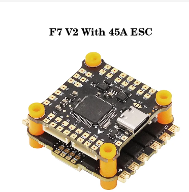 HAKRC F722 V2 F7 Flight Controller Dual BEC W/ 45/50/60/65A 4in1 ESC DShot 150/300/600/1200 PWM for RC FPV Racing Drone