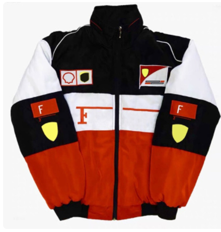 Dropship Embroidery Riding Suit Women American Racing Suit Jackets F1 Motorcycle Locomotive Coat Loose Casual Cotton Men Clothes