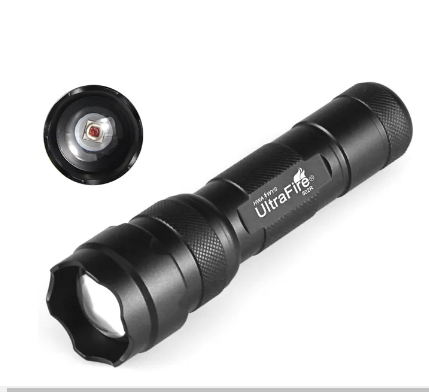 UltraFire 502B IR Zoomable Night Vision 850nm/940nm Tactical Hunting LED Flashlight Infrared Radiation 18650 Torch Light