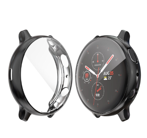Cover Case for Samsung Galaxy Watch Active 2 Active 1 44mm Bumper Accessories Protector Full Coverage Silicone Screen Protection