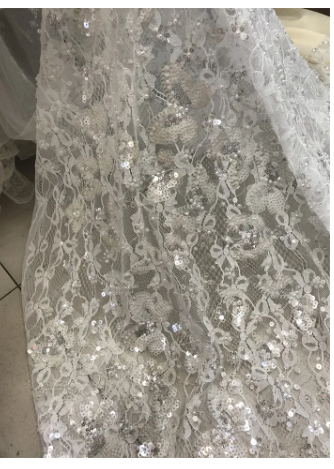 Good sale Beaded lace fabric JIANXI.C-1302.8421 African Nigerian lace Fabric For Evening Dress