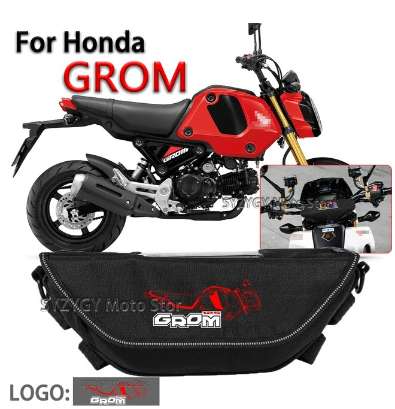 For Honda GROM MSX 125 Motorcycle Bag Waterproof Moisture proof Dustproof Outdoor Retro Convenient Fashion Bag