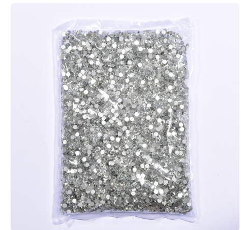 Bulk Wholesale Glitter Non Hotfix Rhinestones Nails Crystals стразы Nail Accessories for uñas 네일 Nail Charms Dress Nail Art