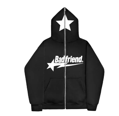 Badfriend Ins High Street Y2K Unisex Inner Fleece Hoodies&Sweatshirt Fulll Zipper Loose Oversized Men's Women's Streetwear