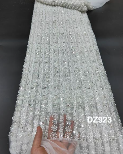 gorgeous beaded lace fabric Newest and fashion JIANXI.C-1302.5804 french net lace fabric with embroidery