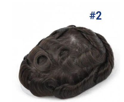 Australia Curly Hair Male Hair Prosthesis French Lace With Pu Base Men Wig 100% Human Hair Exhuast System Unit Wigs For Men