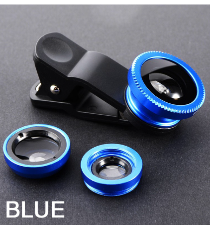 3in1 Fish Eye Lens 0.67X Wide Angle Zoom Fisheye Macro Lenses Camera Kits With Clip Universally Lens For iPhone 13 Xiaomi Huawei