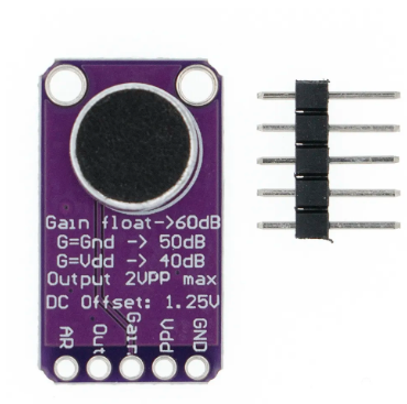 MAX9814 Microphone AGC Amplifier Board Module Auto Gain Control Programmable Attack and Release Ratio Low THD