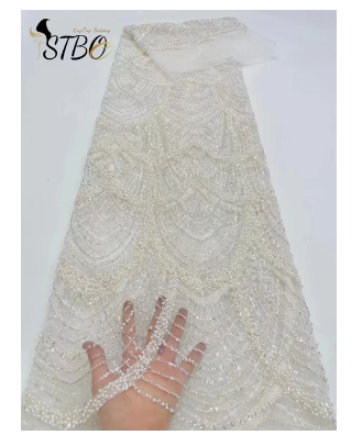 Hot Sale Special Unique Design Super Top Quality Fabric Handmade Embroidery Beads With Sequins For A Party Or Evening Gown