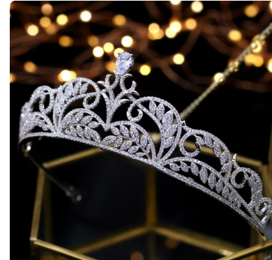 Asnora Elegant Princess Tiara Wedding Tiaras de noiva Bridal Crowns Bride Hair Accessories